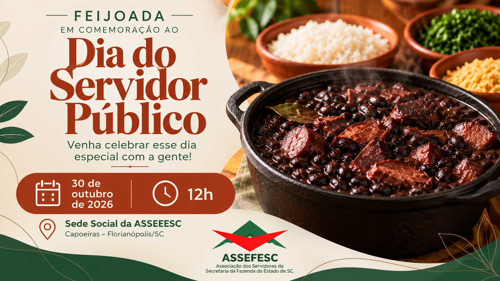 Feijoada em Comemoração ao Dia do Servidor Público